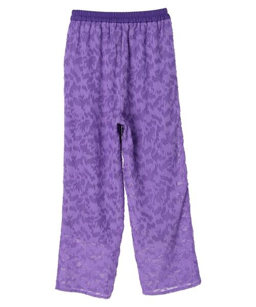 ELENCARE DUE(エレンカーレデュエ)の「・ELENCARE DUE シアージャカードパンツ*(その他パンツ・レディース・グリーン/パープル/ブラック・FREE)」の8枚目の写真