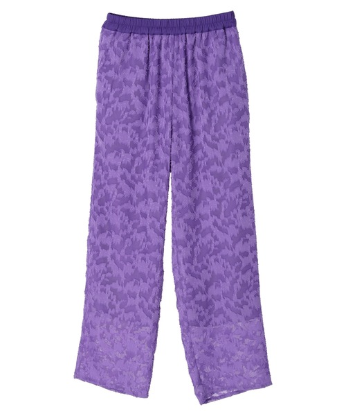 ELENCARE DUE(エレンカーレデュエ)の「・ELENCARE DUE シアージャカードパンツ*(その他パンツ・レディース・グリーン/パープル/ブラック・FREE)」の10枚目の写真