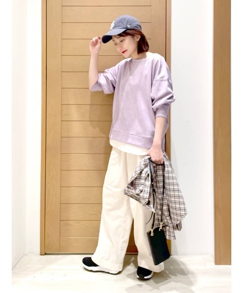 BAYFLOW（ベイフロー）の「フェイクスウェードレイヤードプルオーバー（その他トップス・レディース・ベージュ/パープル/カーキ/ブルー・FREE）」の22枚目の写真