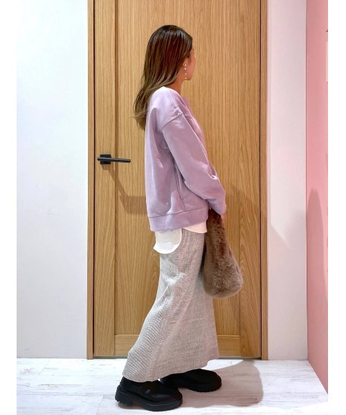 BAYFLOW（ベイフロー）の「フェイクスウェードレイヤードプルオーバー（その他トップス・レディース・ベージュ/パープル/カーキ/ブルー・FREE）」の19枚目の写真