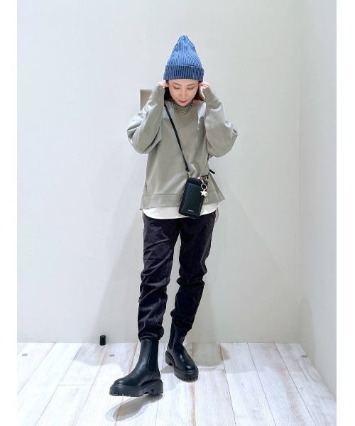 BAYFLOW（ベイフロー）の「フェイクスウェードレイヤードプルオーバー（その他トップス・レディース・ベージュ/パープル/カーキ/ブルー・FREE）」の16枚目の写真