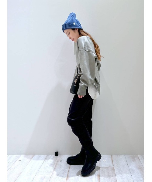 BAYFLOW（ベイフロー）の「フェイクスウェードレイヤードプルオーバー（その他トップス・レディース・ベージュ/パープル/カーキ/ブルー・FREE）」の15枚目の写真