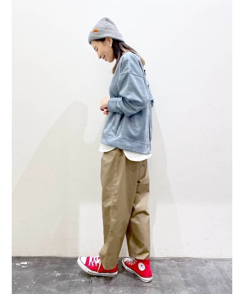 BAYFLOW（ベイフロー）の「フェイクスウェードレイヤードプルオーバー（その他トップス・レディース・ベージュ/パープル/カーキ/ブルー・FREE）」の12枚目の写真