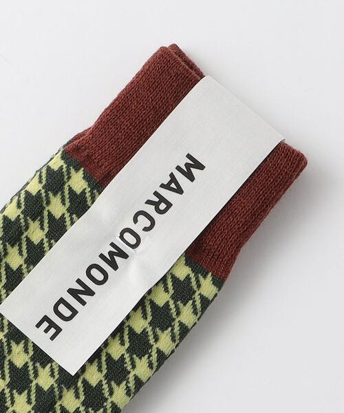 Steven Alan（スティーブンアラン）の「＜MARCOMONDE＞HOUNDTOOTH SOCKS/ソックス（ソックス/靴下・レディース・ダークグリーン/コバルトブルー・1）」の3枚目の写真