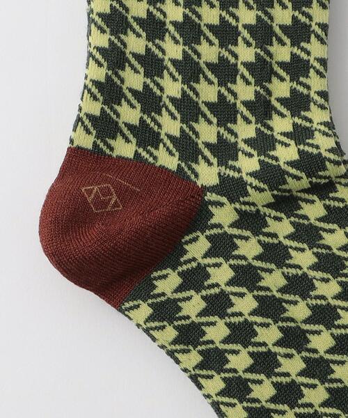 Steven Alan（スティーブンアラン）の「＜MARCOMONDE＞HOUNDTOOTH SOCKS/ソックス（ソックス/靴下・レディース・ダークグリーン/コバルトブルー・1）」の5枚目の写真