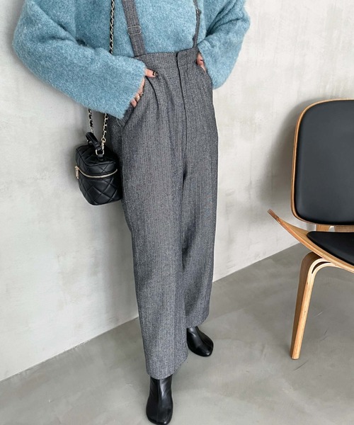 【限定item】Wool Herringbone Switch Suspenders Pants（その他パンツ）｜archives（アルシーヴ）のファッション通販 ZOZOTOWN