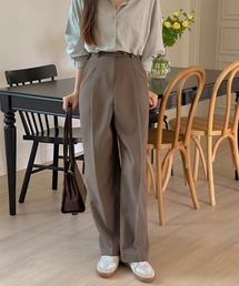 SONA | SONYUNARA(ソニョナラ)ピンタックワイドスラックス(スラックス)