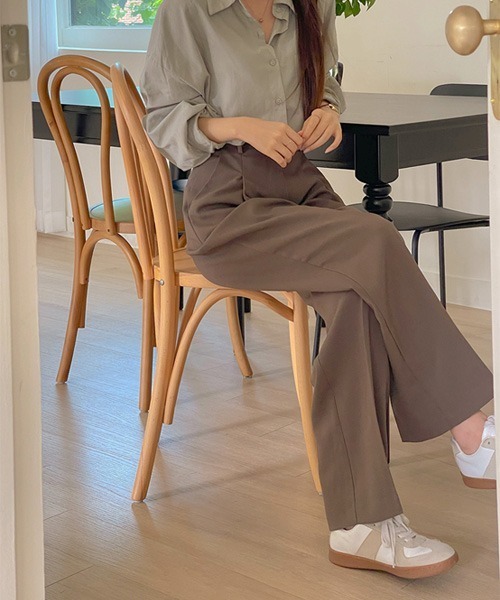 SONA（ソナ）の「SONYUNARA ピンタックワイドスラックス（スラックス・レディース・ブラウン・SMALL/MEDIUM）」の18枚目の写真