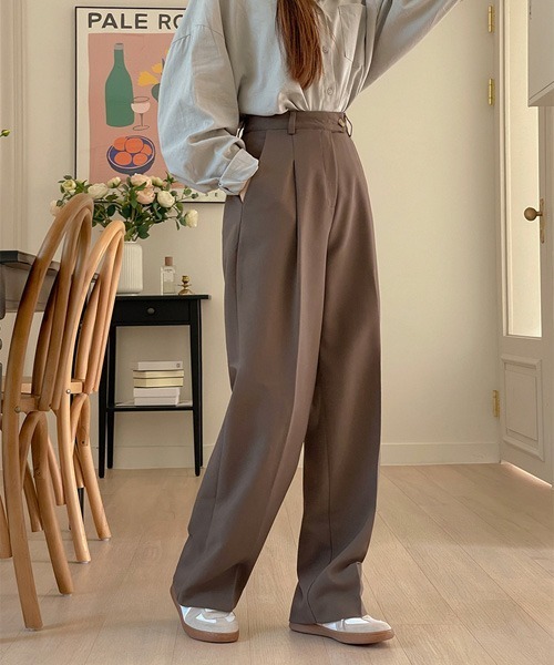 SONA（ソナ）の「SONYUNARA ピンタックワイドスラックス（スラックス・レディース・ブラウン・SMALL/MEDIUM）」の16枚目の写真