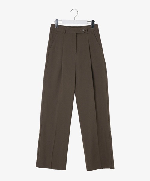 SONA（ソナ）の「SONYUNARA ピンタックワイドスラックス（スラックス・レディース・ブラウン・SMALL/MEDIUM）」の8枚目の写真