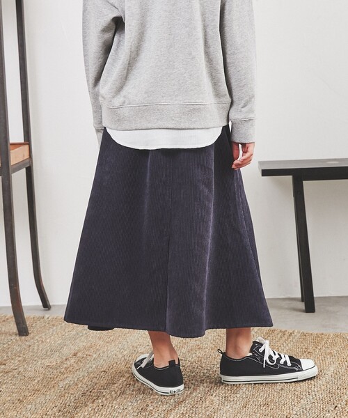 coen(コーエン)の「コーデュロイマーメイドロングスカート(スカート・キッズ・ネイビー/ライトピンク・130/110/150)」の13枚目の写真