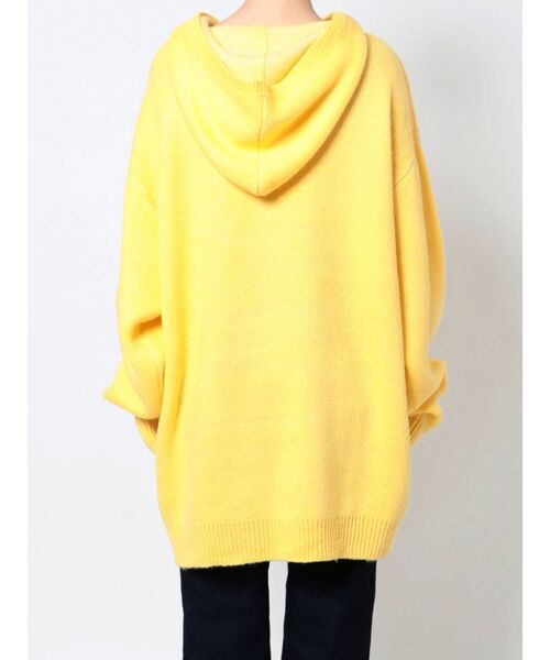 CALNAMUR（カルナムール）の「ジャガードフーディーニット（ニット/セーター・レディース・ブラック/ブラウン/イエロー・FREE）」の13枚目の写真