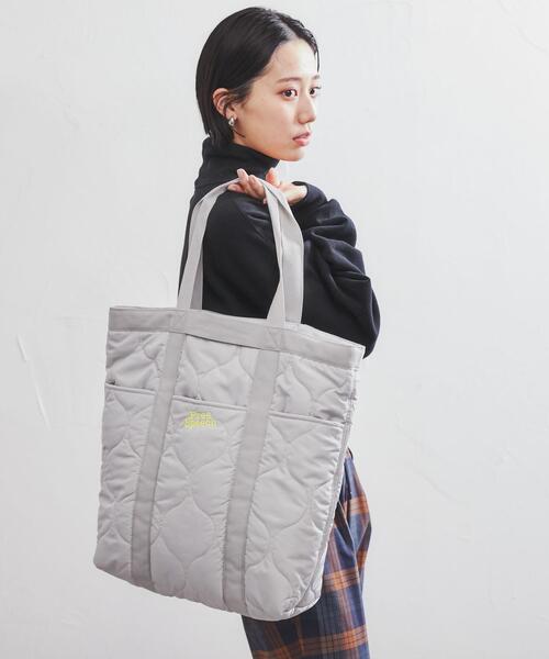 coen(コーエン)の「FreeSpeech(フリースピーチ)2WAYキルトビッグトートバッグ(トートバッグ・レディース・オフホワイト/ライトグレー・FREE)」の7枚目の写真