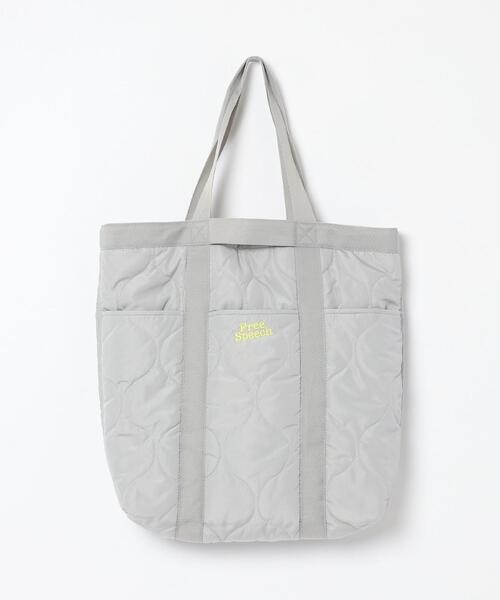 coen(コーエン)の「FreeSpeech(フリースピーチ)2WAYキルトビッグトートバッグ(トートバッグ・レディース・オフホワイト/ライトグレー・FREE)」の11枚目の写真
