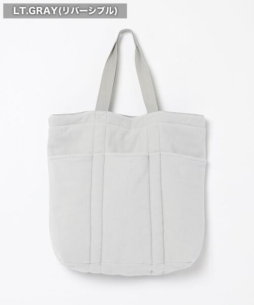 coen(コーエン)の「FreeSpeech(フリースピーチ)2WAYキルトビッグトートバッグ(トートバッグ・レディース・オフホワイト/ライトグレー・FREE)」の12枚目の写真