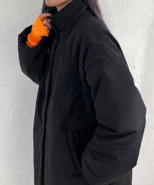 apres jour mignon（アプレジュールミニョン）の「中綿ロングコート【ZOZOTOWN限定アイテム】（その他アウター・レディース・ブラック/アイボリー・X-LARGE/フリー）」の15枚目の写真