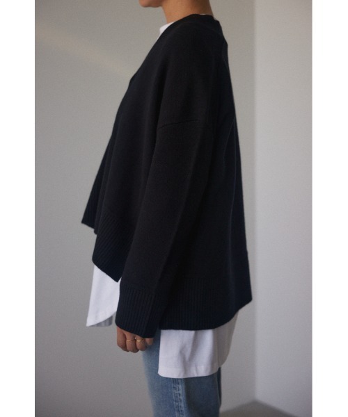 BLACK BY MOUSSY（ブラックバイマウジー）の「trinity basic cardigan(トリニティベーシックカーディガン)（カーディガン/ボレロ・レディース・グレー/ライトブルー/ブラック/グリーン/アイボリー・FREE）」の18枚目の写真