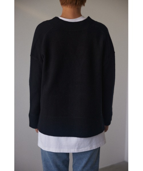 BLACK BY MOUSSY（ブラックバイマウジー）の「trinity basic cardigan(トリニティベーシックカーディガン)（カーディガン/ボレロ・レディース・グレー/ライトブルー/ブラック/グリーン/アイボリー・FREE）」の19枚目の写真