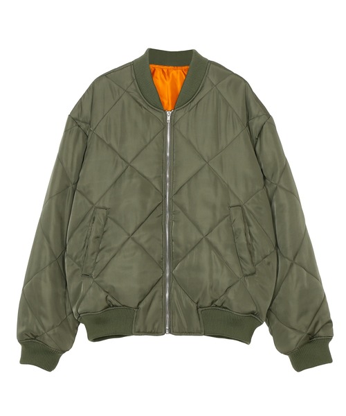 DALL キルティングボンバージャケット セール】ハートキルティングリボンオーバージャケット（ダウン