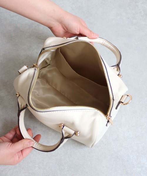 専用❗️人気色ホワイト♡MCM✨エムシーエム　2WAY ミニボストン　白 PIERIS / 2wayミニボストンバッグ（ボストンバッグ）｜MIAN （ミアン