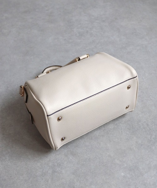 MIAN （ミアン）の「PIERIS / 2wayミニボストンバッグ（ボストンバッグ・レディース・ベージュ/カーキ/アイボリー/ブラック/ブラウン/ダークグリーン/ライトイエロー・FREE）」の11枚目の写真