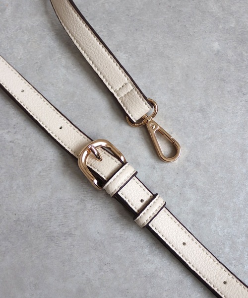 MIAN （ミアン）の「PIERIS / 2wayミニボストンバッグ（ボストンバッグ・レディース・ベージュ/カーキ/アイボリー/ブラック/ブラウン/ダークグリーン/ライトイエロー・FREE）」の16枚目の写真