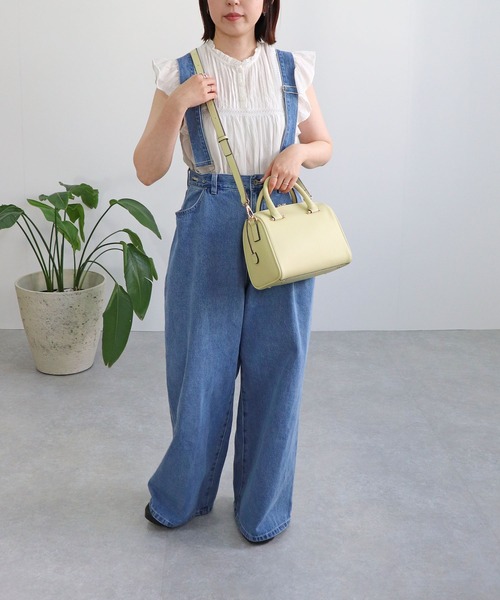 MIAN （ミアン）の「PIERIS / 2wayミニボストンバッグ（ボストンバッグ・レディース・ベージュ/カーキ/アイボリー/ブラック/ブラウン/ダークグリーン/ライトイエロー・FREE）」の18枚目の写真