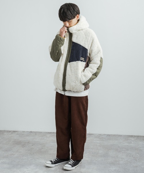 KRIFF MAYER（クリフメイヤー）の「KRIFF MAYER クリフメイヤー シャギーボアブルゾン フード付きジップアップジャケット（ブルゾン・メンズ・モカ/ネイビー/ベージュ/カーキ/マルチ/グレー/ナチュラル・M/XL/L）」の19枚目の写真