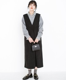 haco!（ハコ）の「「オシャレは我慢」なんてもうしない！寒い日のお出かけは無理せずに、あったか素材のジャンパースカート by que made me（ジャンパースカート・レディース）」