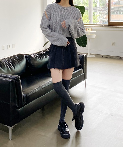 by muni:r（バイ ムニール）の「ステッチポイント厚底ローファー（ローファー・レディース・アイボリー/ブラック/ベージュ・23.0cm/23.5cm/24.0cm/24.5cm/25.0cm）」の5枚目の写真