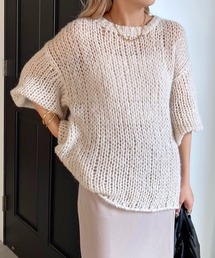 CAPRICIEUX LE'MAGE | 起毛透かし編みプルオーバー(ニット/セーター)