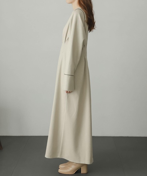 SENSE OF PLACE by URBAN RESEARCH(センスオブプレイスバイアーバンリサーチ)の「ウエストマークカットワンピース(ワンピース・レディース・アイボリー/ブラック/ライトベージュ・ONE)」の15枚目の写真