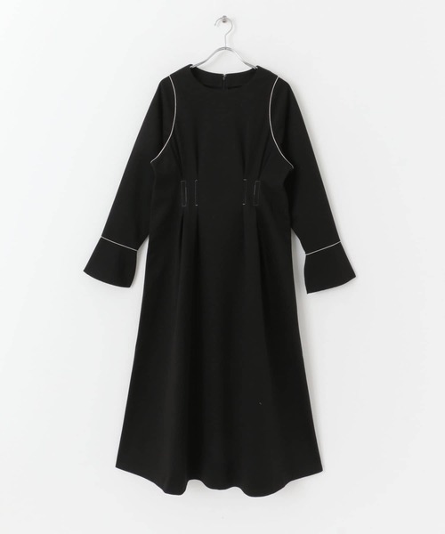 SENSE OF PLACE by URBAN RESEARCH(センスオブプレイスバイアーバンリサーチ)の「ウエストマークカットワンピース(ワンピース・レディース・アイボリー/ブラック/ライトベージュ・ONE)」の11枚目の写真