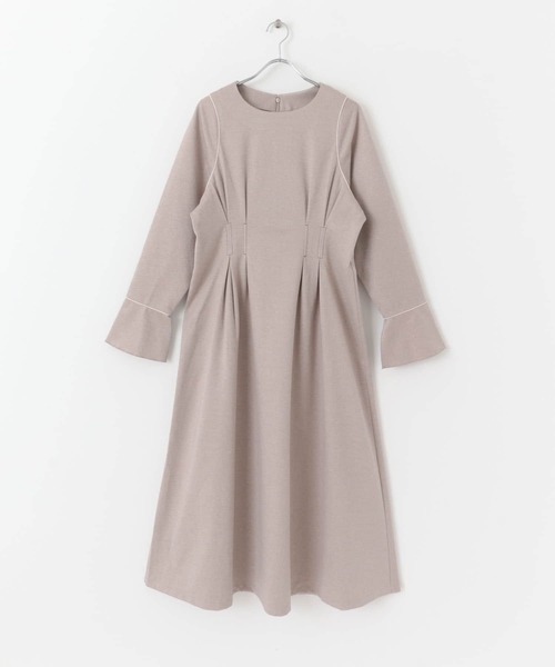 SENSE OF PLACE by URBAN RESEARCH(センスオブプレイスバイアーバンリサーチ)の「ウエストマークカットワンピース(ワンピース・レディース・アイボリー/ブラック/ライトベージュ・ONE)」の12枚目の写真