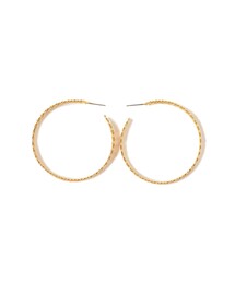 Ray BEAMS | Ray BEAMS / メタル レース フープ ピアス(ピアス（両耳用）)