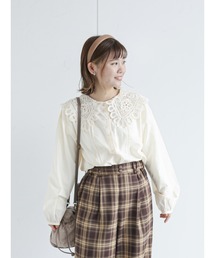 ehka sopo | バテンレース衿ブラウス(シャツ/ブラウス)