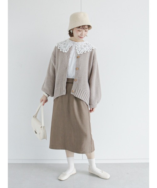 ehka sopo（エヘカソポ）の「バテンレース衿ブラウス（シャツ/ブラウス・レディース・キナリ/オフホワイト/ブラック・ﾌﾘ-）」の11枚目の写真