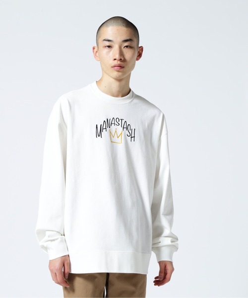 MANASTASH（マナスタッシュ）の「MANASTASH/マナスタッシュ　MS SEAM TEE（Tシャツ/カットソー・メンズ・グレー/ベージュ/ホワイト・L/M/XL）」の2枚目の写真