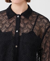 Ballseyジオメトリックレースジャケット36白 中古・古着通販】BALLSEY (ボールジィ) ジオメトリックレース