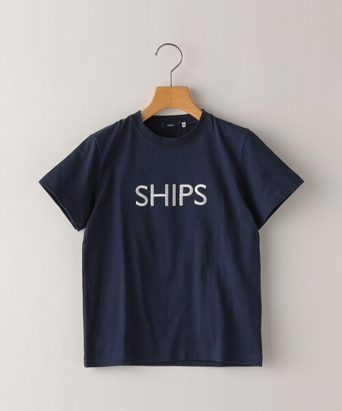 SHIPS（シップス）の「SHIPS KIDS:80～90cm / SHIPS ロゴ TEE（Tシャツ/カットソー・キッズ・ネイビー/ライトホワイト/クリーム/ブルー/ピンク/ホワイト系/ダークブルー/ラベンダー/オフホワイト・80/90）」の5枚目の写真
