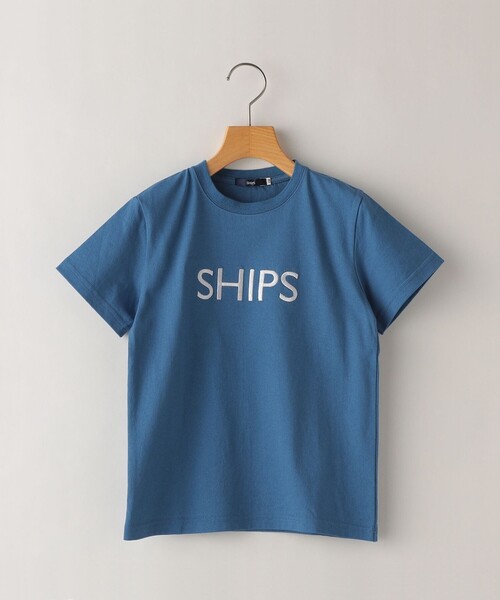 SHIPS（シップス）の「SHIPS KIDS:80～90cm / SHIPS ロゴ TEE（Tシャツ/カットソー・キッズ・ネイビー/ライトホワイト/クリーム/ブルー/ピンク/ホワイト系/ダークブルー/ラベンダー/オフホワイト・80/90）」の6枚目の写真