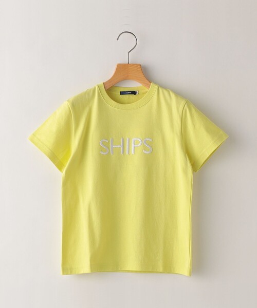 SHIPS（シップス）の「SHIPS KIDS:80～90cm / SHIPS ロゴ TEE（Tシャツ/カットソー・キッズ・ネイビー/ライトホワイト/クリーム/ブルー/ピンク/ホワイト系/ダークブルー/ラベンダー/オフホワイト・80/90）」の4枚目の写真