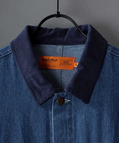 PARICI DENIM デニムカバーオール　ダークブルー デニムジャケット PAR ICI カバーオール 12.5OZデニム レディース : ZOZOTOWN