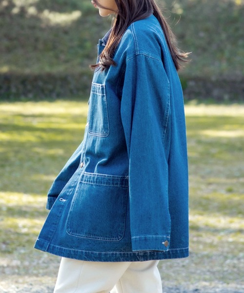 SITRY（シトリー）の「over size denim cover all jacket
