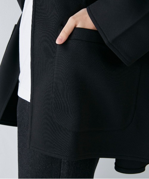 OMNES（オムネス）の「カットポンチミドルジャケット（その他アウター・レディース・アイボリー/ブラック/グレイッシュベージュ・FREE）」の18枚目の写真