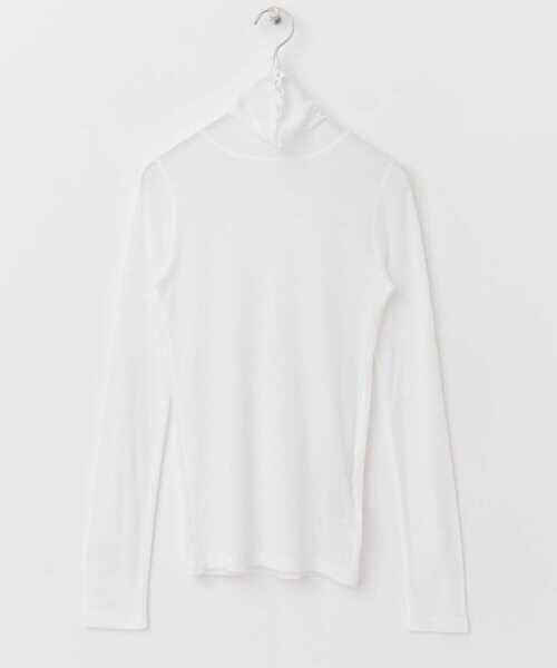 URBAN RESEARCH DOORS（アーバンリサーチドアーズ）の「シアーリブタートルカットソー（Tシャツ/カットソー・レディース・オフホワイト/ミント・MEDIUM）」の8枚目の写真