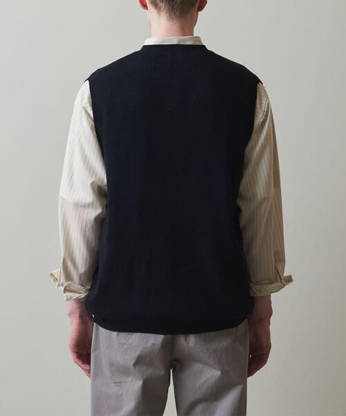 Steven Alan（スティーブンアラン）の「＜Steven Alan＞ BCL EYELET VEST -LOOSE/ベスト（ニット/セーター・メンズ・ネイビー/ブラック・M/L/XL/S）」の8枚目の写真