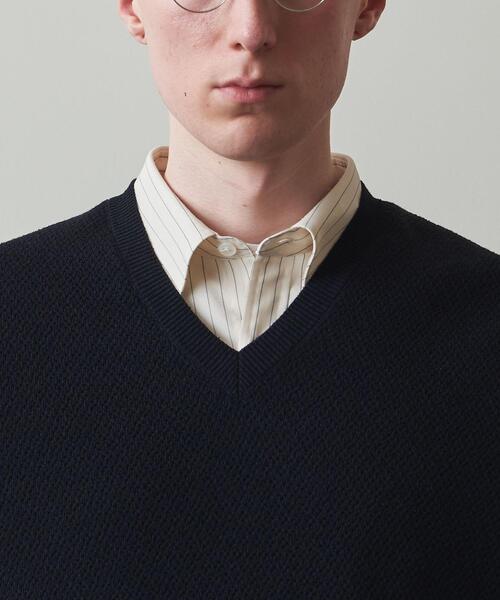 Steven Alan（スティーブンアラン）の「＜Steven Alan＞ BCL EYELET VEST -LOOSE/ベスト（ニット/セーター・メンズ・ネイビー/ブラック・M/L/XL/S）」の3枚目の写真