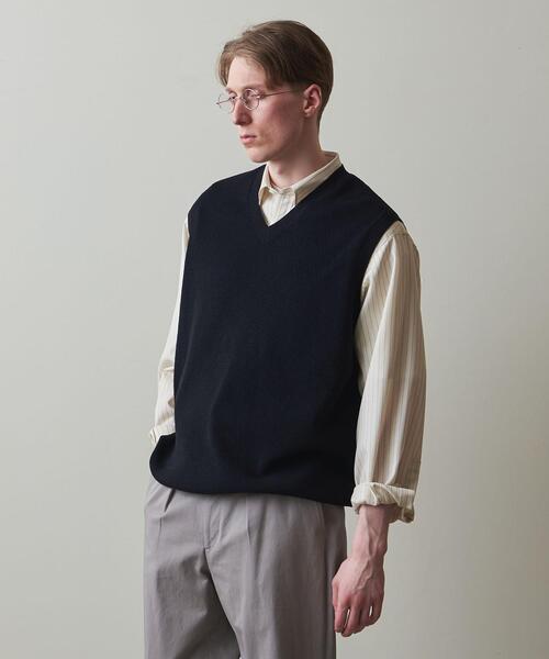 Steven Alan（スティーブンアラン）の「＜Steven Alan＞ BCL EYELET VEST -LOOSE/ベスト（ニット/セーター・メンズ・ネイビー/ブラック・M/L/XL/S）」の22枚目の写真
