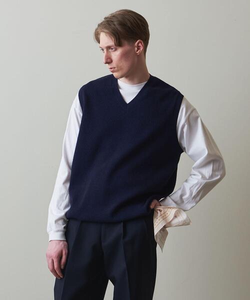 Steven Alan（スティーブンアラン）の「＜Steven Alan＞ BCL EYELET VEST -LOOSE/ベスト（ニット/セーター・メンズ・ネイビー/ブラック・M/L/XL/S）」の18枚目の写真